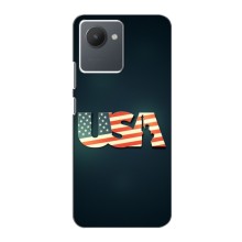 Чехол Флаг USA для Realme C30 – USA