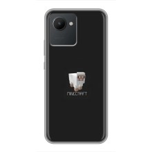 Чехол Майнкрафт на Realme C30 (AlphaPrint) Minecraft (Овечка Майнкрафт)