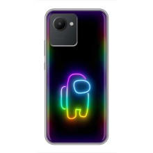 Чехол Амонг Ас для Realme C30 (AlphaPrint) (Яркий скин)