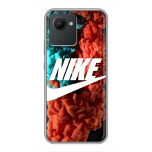 Чехол для Realme C30 - с принтом Найк (AlphaPrint) (Дымчатый найк)