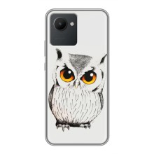 Чехол с птицами на Realme C30 (VPrint) (Милая Сова)