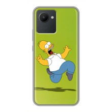 Чехол с Симпсонами для Realme C30 (VPrint) (Гомер Симпсон)