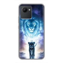 Чехол со Львом для Realme C30 (VPrint) (Маленький лев)