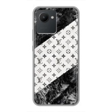 Чехол Стиль Louis Vuitton на Realme C30 (LV на белом)