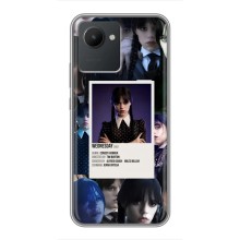 Чехлы Венсдей на Realme C30 Уэнсдей (AlphaPrint) (коллаж Уэнздей)