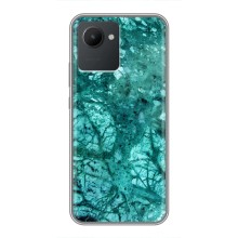 Мраморний чехол на Realme C30 (VPrint) (Зелений мрамор)