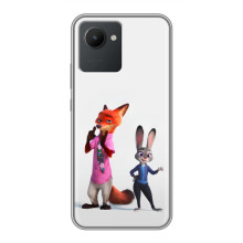 Силиконовый чехол с принтом Зоотрополіс для Realme C30 – Джуди и Ник