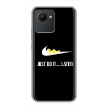 Силиконовый Чехол на Realme C30 с картинкой Nike (Later)