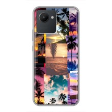 Силиконовый чехол с КАРТИНКАМИ лето для Realme C30 (AlphaPrint) (Летний отпуск)