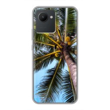 Силиконовый чехол с КАРТИНКАМИ лето для Realme C30 (AlphaPrint) (Пальма)