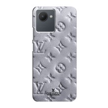 Текстурный Чехол Louis Vuitton для Реалми С30 – Белый ЛВ