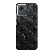 Текстурный Чехол Louis Vuitton для Реалми С30 – Черный ЛВ