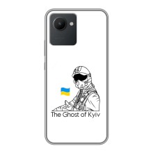 Защитные чехлы (Призрак Киева) для Realme C30 (AlphaPrint) (Летчик Киева)