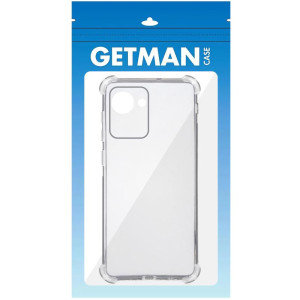 TPU чехол GETMAN Ease logo усиленные углы Full Camera для Realme C30s – Прозрачный