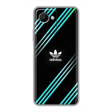 Чехлы Адидас для Realme C30s (AlphaPrint) (Адидас с полосами)