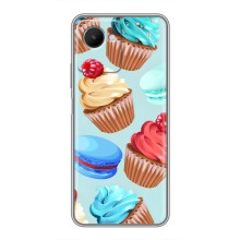 Чехлы с Фруктами для Realme C30s (VPrint) (Кексики)