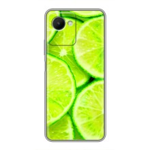 Чехлы с Фруктами для Realme C30s (VPrint) (Лайм)