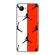 Чехлы для Realme C30s - с картинкой JORDAN (AlphaPrint) (Лого Джордан)