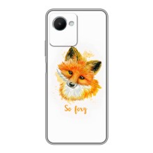 Чехлы с картинкой Лисички для Realme C30s (VPrint) (Девочка Лиса)