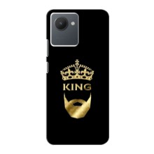 Чехол (Корона на чёрном фоне) для Реалми с30s – KING