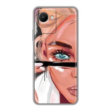 Чехол с печатью для Realme C30s - (Мода) (AlphaPrint) – Макияж