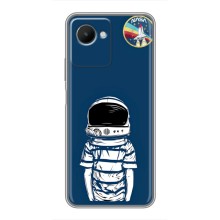 Чехол NASA для Realme C30s (AlphaPrint) (Мальчик в шлеме)