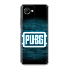 Чехол PUBG для Реалми С30s (AlphaPrint) (Лого PUBG)