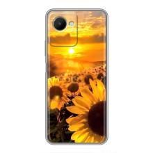 Чохол з Квітами для Realme C30s (поле соняшників)
