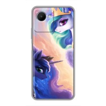 Чехол для Реалми С30s - (Единорожки - Новинки) (AlphaPrint) (Единорожки)