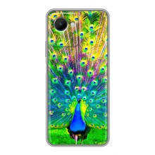 Чехол с птицами на Realme C30s (VPrint) (Яркий Павлин)
