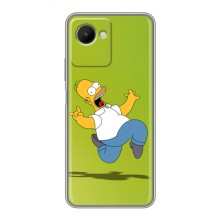 Чехол с Симпсонами для Realme C30s (VPrint) (Гомер Симпсон)