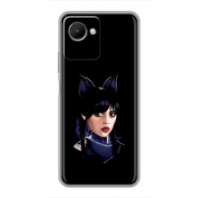 Чехлы Венсдей на Realme C30s Уэнсдей (AlphaPrint) (серьезная Уэнздей)