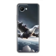 Чехол с мемом Тралалело тралала на Realme C30s (Бомбардини гусини)