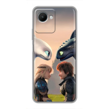 Чехол как приручить дракона на Realme C30s (Гикавка и Астрид)