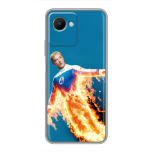 Чохол з принтом Фантастична четвірка для Realme C30s – Людина-факел