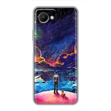 Космические Чехлы для Реалми С30s (VPrint) (Галактический вид)