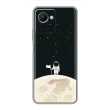 Космические Чехлы для Реалми С30s (VPrint) (На луне)