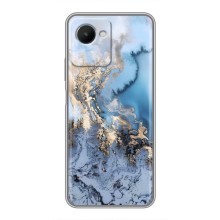 Мраморный чехол на Realme C30s (VPrint) (Нежный мрамор)