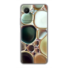 Мраморный чехол на Realme C30s (VPrint) (Радужный Мрамор)