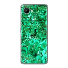 Мраморный чехол на Realme C30s (VPrint) (Салатный Мрамор)