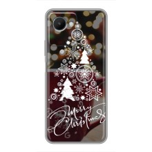Рождественские Чехлы для Realme C30s (VPrint) (Елочка узорная)