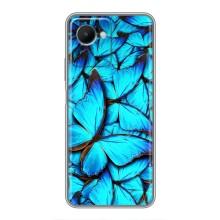 Силиконовый бампер с картинкой животных для Realme C30s (Крылья бабочек)