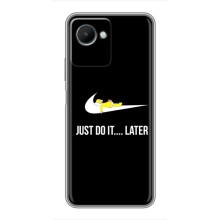 Силиконовый Чехол на Realme C30s с картинкой Nike (Later)