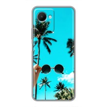 Силиконовый чехол с КАРТИНКАМИ лето для Realme C30s (AlphaPrint) (Взгляд лето)