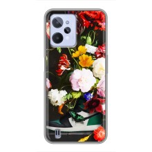 Брендновые Чехлы для Realme C31 - (PREMIUMPrint) (Nike цветы)