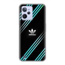 Чехлы Адидас для Realme C31 (AlphaPrint) (Адидас с полосами)