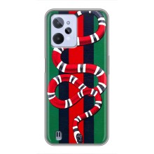 Чехлы ГУЧЧИ для Реалми С31 (AlphaPrint) (Gucci змия)