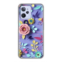 Чехлы с Цветами для Realme C31 (VPrint) (Цветочный дизайн)