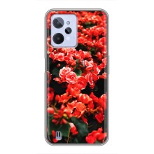 Чехлы с Цветами для Realme C31 (VPrint) (Цветы красные)