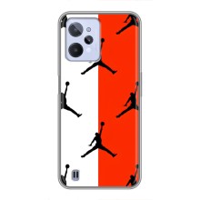 Чехлы для Realme C31 - с картинкой JORDAN (AlphaPrint) (Лого Джордан)